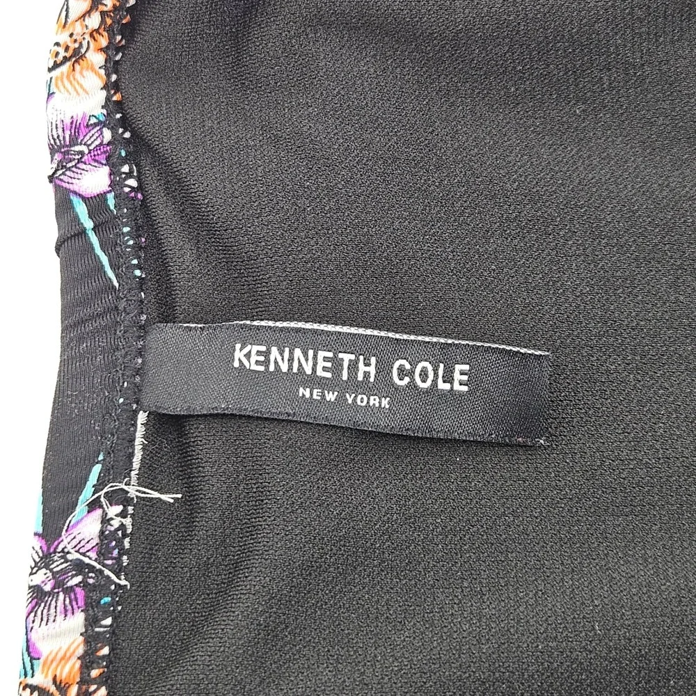 Kenneth‎ Cole Tropical Floral Skirted Bikini Two Piece Swimsuit Vacation Large